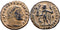 Ancient Roman coin of Constantine I as Augustus minted in Siscia
