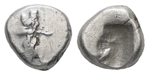 Ancient Achaemenid silver coin - Time of Darius I to Xerxes I (505-480BC) minted in Sardes, Lydia
