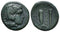Ancient Macedonian bronze coin of Alexander III The Great 336-323 BC