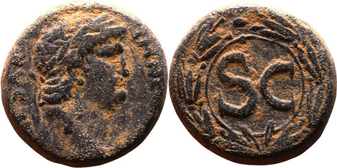 VF Ancient Roman Provincial coin of the Emperor Nero minted in Antioch, Syria