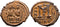 Ancient Byzantine coin of Justin II & Sophia AE31 follis - Minted in Nicomedia