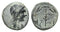Ancient Greek coin from Sardeis, Lydia 33 BC - 14 AD Apollo and Club