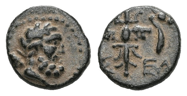 Ancient Greek coin from Pisidia, Selge circa 100 BC - Herakles and Thunderbolt