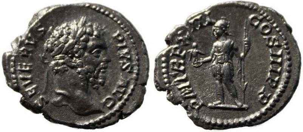 Septimius Severus silver denarius 193-211AD - Roma