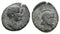 Ancient Roman Provincial coin of the Emperor Nero and Agrippina II minted in Orthosia, Caria