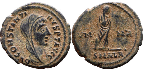 VF+ Ancient Roman coin of Constantine I struck in Alexandria, Egypt