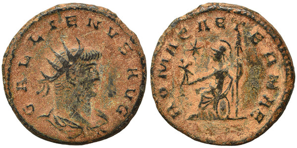 VF+ Ancient Roman coin of the Emperor Gallienus as Augustus - ROMAE AETERNAE