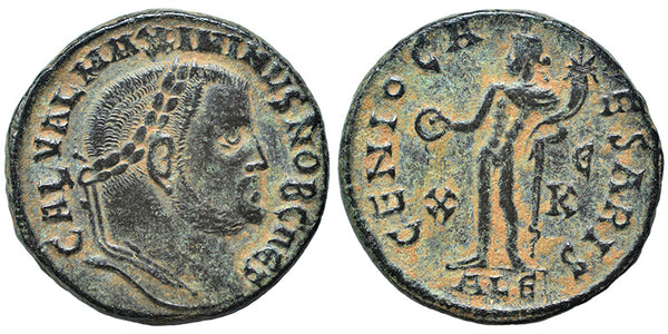 EF+ Ancient Roman coin of the Emperor Maximinus II minted in Alexandria, Egypt - GENIO CAESARIS
