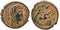 VF Ancient Roman coin of Constantine I the Great reaching for the Hand of God