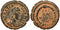 Ancient Roman coin of the Emperor Gratian - VOT / XV / MVLT / XX