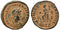 Ancient Roman coin of Valentinian II as Augustus minted in Antioch