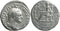 Ancient Roman silver denarius of the Emperor Vespasian minted in Rome