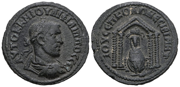 VF++ Ancient Roman Provincial coin of the Emperor Philip I minted in Nisibis, Mesopotamia