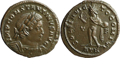 VF+++ Ancient Roman coin of Constantine I The Great minted in Treveri, Germany