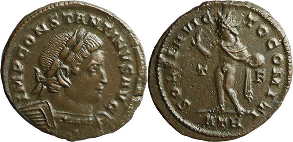 VF+++ Ancient Roman coin of Constantine I The Great minted in Treveri, Germany