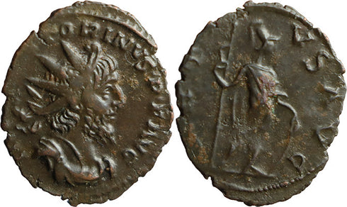 Ancient Roman coin of the Emperor Victorinus as Augustus - Gallic Usurper