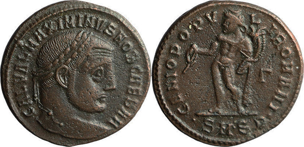 Ancient Roman coin of the Emperor Maximinus II minted in Serdica