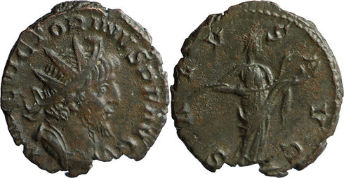 Ancient Roman coin of the Emperor Victorinus as Augustus - SALVS AVG - Gallic Usurper