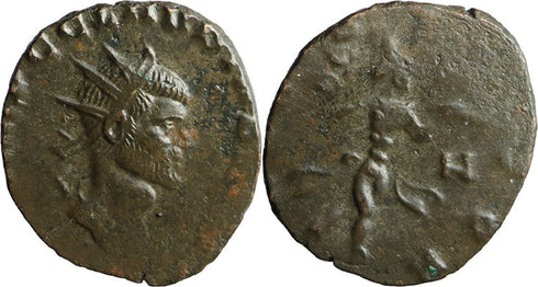 Ancient Roman coin of Claudius II Gothicus as Augustus