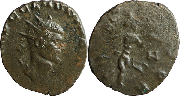 Ancient Roman coin of Claudius II Gothicus as Augustus