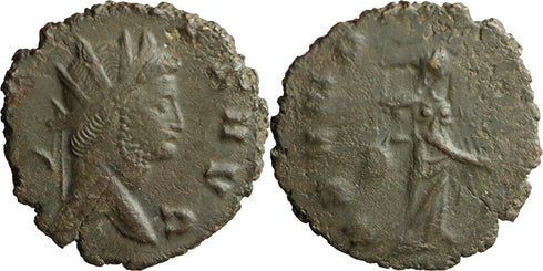 Ancient Roman coin of the Emperor Gallienus as Augustus
