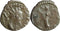 Ancient Roman coin of the Emperor Tetricus I found in England