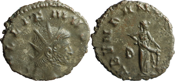 Ancient Roman coin of the Emperor Gallienus as Augustus