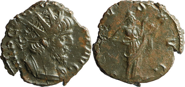 Ancient Roman coin of the Emperor Victorinus as Augustus - Gallic Usurper