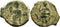 Ancient Nabatean coin of Aretas IV and Shuqailat circa 9 BC - 40 AD