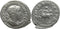 Ancient Roman silver coin of the Emperor Gordian III on Horseback