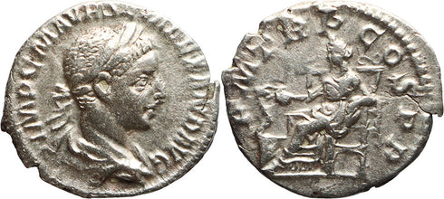 VF+ Ancient Roman silver denarius of the Emperor Severus Alexander