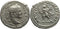 Ancient Roman silver denarius of Caracalla as Augustus minted in Rome