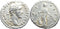 Ancient Roman silver denarius of the Emperor Antoninus Pius minted in Rome