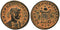 VF+ Ancient Roman coin of Crispus minted in Lugdunum - BEATA TRANQVILLITAS