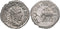 Ancient Roman silver coin of the Emperor Philip I minted in Rome - Elephant