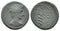 Ancient Roman Provincial coin of Augustus 27 BC to 14 AD with serpent entwined staff