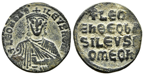 Ancient Byzantine coin of Leo VI The Wise minted in Constantinople