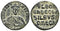 Ancient Byzantine coin of Leo VI The Wise minted in Constantinople