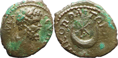 Ancient Roman Provincial coin of the Emperor Septimius Severus minted in Moesia, Nikopolis