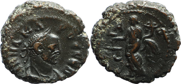 Ancient Roman Provincial coin of the Emperor Carus minted in Egypt