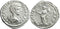 VF++++ Ancient Roman silver denarius of Geta as Caesar