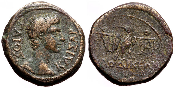 Ancient Roman Provincial coin of Gauis as Caesar struck in Laodicea ad Lycum, Phrygia