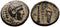 Ancient Macedonian bronze coin of Alexander III The Great 336-323 BC struck under Menander circa 324/3 BC