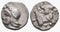 Ancient Greek silver coin minted in Kyzikos, Mysia circa 410-400 BC