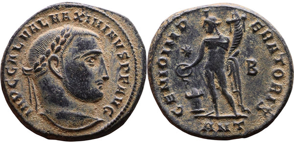 EF/VF+ Ancient Roman coin of Maximinus II as Augustus minted in Antioch