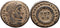 Ancient Roman coin of the Emperor Constantine I as Augustus 307-337AD minted in Thessalonica