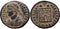 VF+++ Ancient Roman coin of the Crispus as Caesar minted in Cyzicus - Campgate with 6 levels