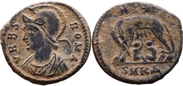 Ancient Roman coin - Commemorative Coin minted in Cyzicus - Wolf and Twins