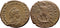 Ancient Roman coin of Valentinian II Ae2 - GLORIA ROMANORVM - Emperor on Galley