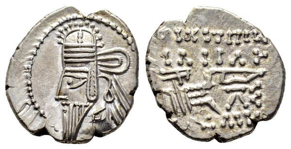 Ancient Kings of Parthia Vologases IV circa 147–191 AD minted in Ekbatana